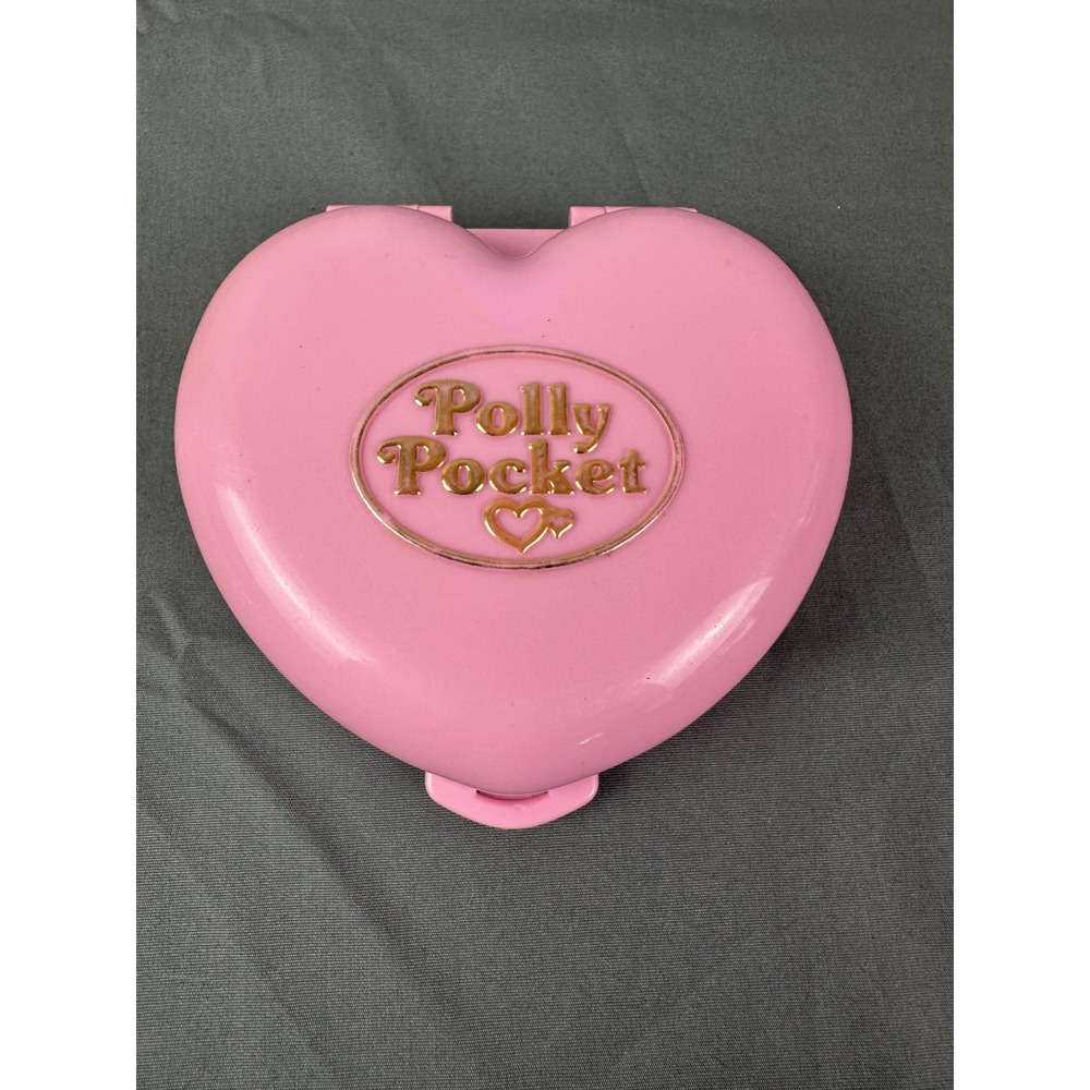 Polly Pocket Vintage 1989 Bluebird Country Cottage Pink Heart Compact ONLY